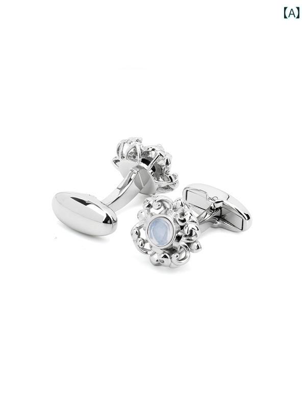 カフス ボタン シャツ マシ ドウ ヨーロピアン アイリス クラウン シリーズ カフスボタン レディース フレンチ カフ ネイルビジネス ギフト ボックス 彫刻