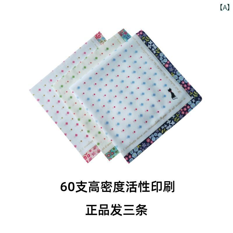 ハンカチ　ハンドタオル 5 昔ながらの 懐かしい 綿 メンズ 吸汗 ハンカチ レトロ ハンカチお 年寄りに 送る 携帯用 ハンドタオル