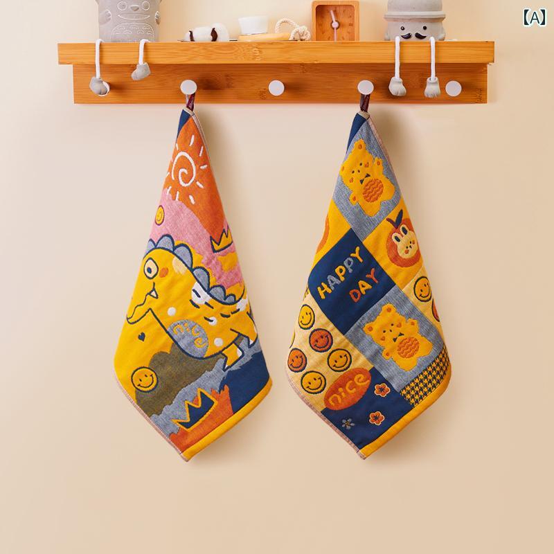 ハンカチ　ハンドタオル 綿 ガーゼ スクエアタオル 家庭用 子供用 タオル 柔らかい 吸収性 ベビー 専用 洗顔 ハンカチ 小さい フェイスタオル