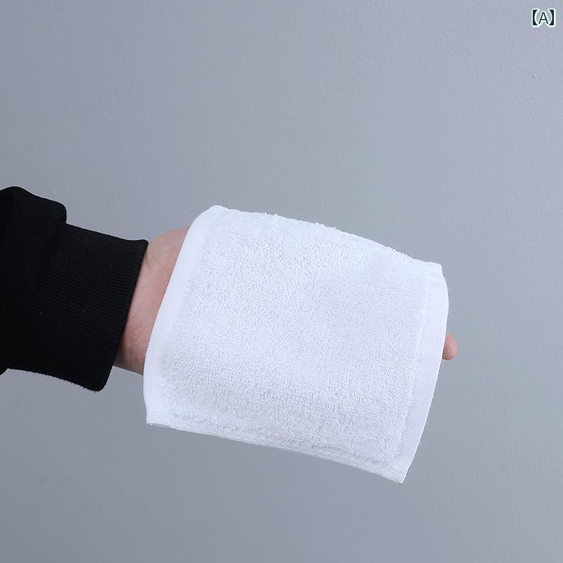 ハンカチ　ハンドタオル 幼稚園の 綿の な 小さい タオル 口と 手を 拭く 15 * cmの 吊り ロープ ミニ 白い 正方形の ガーゼ ハンカチ