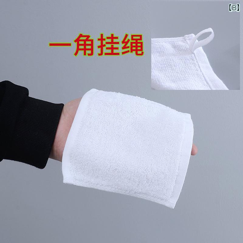 リバーパディのハンカチ　ハンドタオル 幼稚園の 綿の な 小さい タオル 口と 手を 拭く 15 * cmの 吊り ロープ ミニ 白い 正方形の ガーゼ ハンカチ｜アングル2