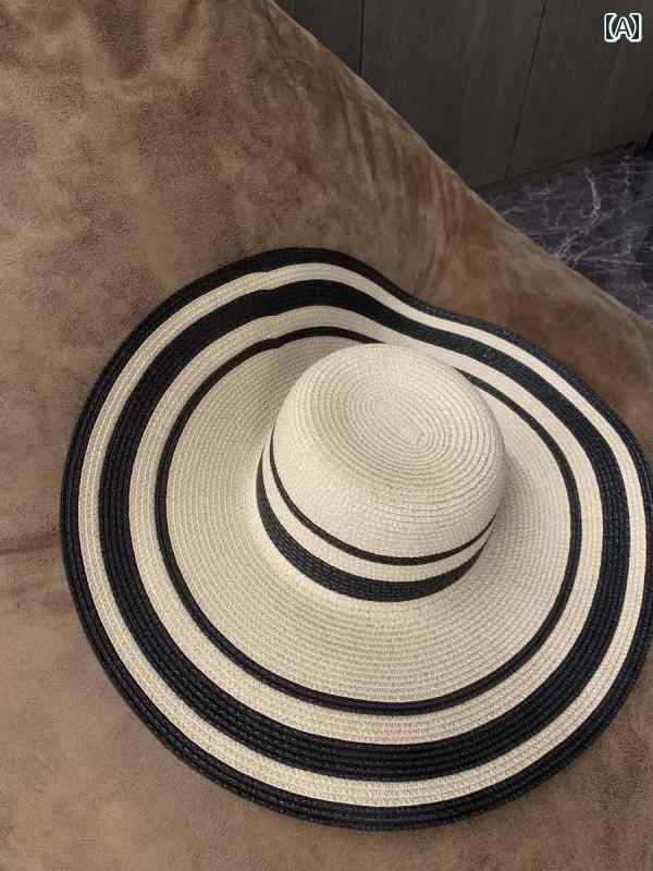 麦わら帽子　レディース 軽くて 贅沢なお 買い得 品 アメリカに 夏用の レディース 日焼け防止 麦わら 帽子 つば 広の サンハット オードリー 風