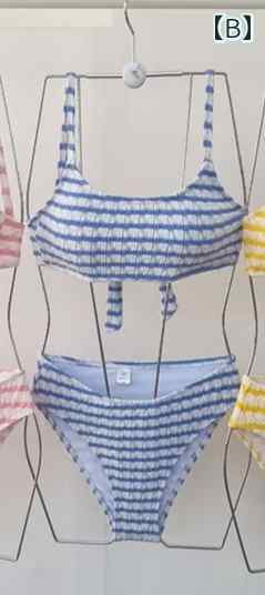 ビーチ ビキニ 水着 水着 レディース 2025 甘くて キュートな 三角 スリット ビキニ小 胸 セクシー 学生 女の子 ホリデー 温泉 2