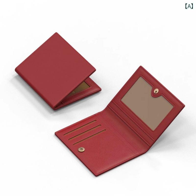 カードホルダー 名刺 ホルダー 2025年 新型 財布 薄型 レディース 小型 カードホルダー シンプル 高級 メンズ 運転 免許証 ツー イン ワン