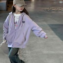 子供用 レジャー 春秋 フード付き ジッパー 女の子 コート 春 2025 子供用 フード付き カーディガン カジュアル セーター 春秋服