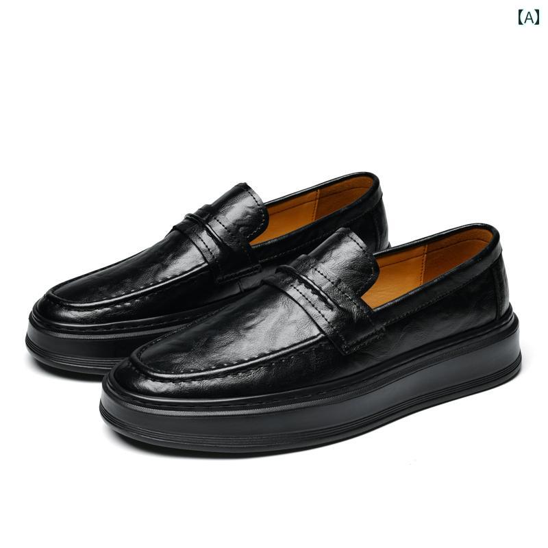 メンズカジュアル レザーシューズ 2025年 セーラー メンズシューズ 革 モカシン メンズカジュアル レザーシューズ ワン ステップ スリッポン 大きいサイズ ローファー
