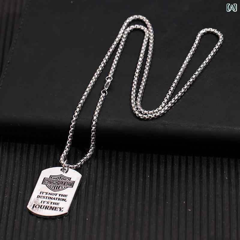 ネックレス メンズ ヒップ ホップ の 万能 個性 ミリタリー ヒップ ホップ ペンダント Taigang ネックレス メンズ アクセサリー レディース ディス...