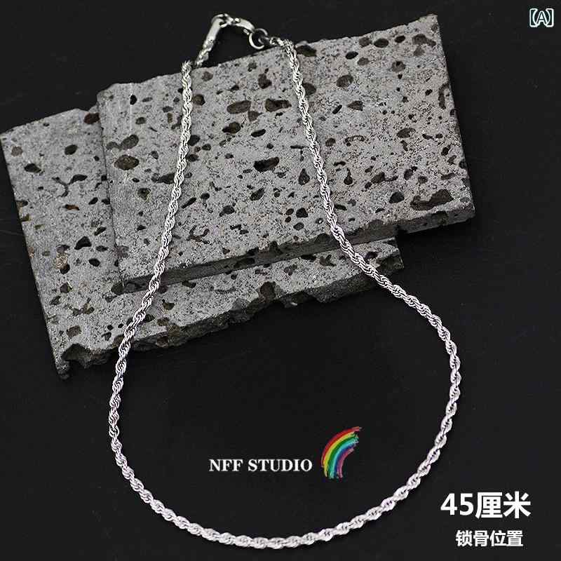 ネックレス メンズ ヒップ ホップ NFF ヒップ ホップ チタン 鋼 ネックレス メンズ イン コールド スタ..