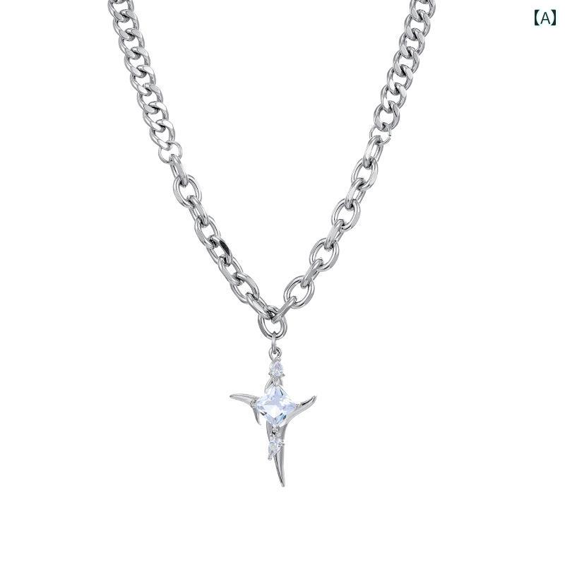 ネックレス メンズ ヒップ ホップ クロス ペンダント ネックレス メンズファッション ハイエンド メン..