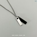 ネックレス メンズ ヒップ ホップ 【 ANAN】 ネックレス メンズ バイカラー ペンダント メンズペンダント ヒップ ホップ 万能 装飾 チタン 鋼 色褪せ...
