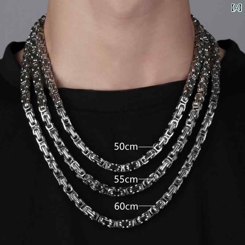 ネックレス メンズ ヒップ ホップ エンペラー キューバ ネックレス メンズ ハイエンド ヒップ ホップ アメリカン ストリート レディース チェーン チタン ...
