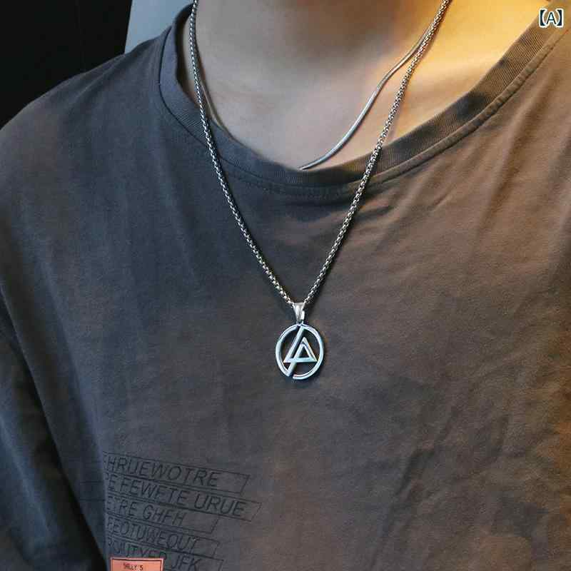 ネックレス メンズ ヒップ ホップ LINKIN PARK リンキンパーク ネックレス おしゃれで かっこいい メンズ レディース ヒップ ホップ ロック バン...