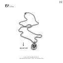 ネックレス メンズ ヒップ ホップ YU ゴースト チタン スチール ペンダント ヒップ ホップ カップル ネックレス メンズ レディース 色褪せにくい