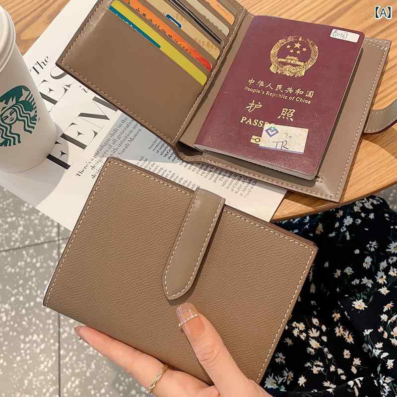 カードホルダー 2024年新 パスポート 保護 カバー ID 収納 革 カードホルダー ウォレット オール イン ..
