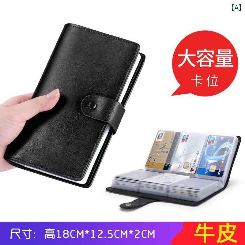カードホルダー かかし カードホルダー メンズ本 牛革大容量 ロング レディース カード レザーケース 複数 カードスロット 付き