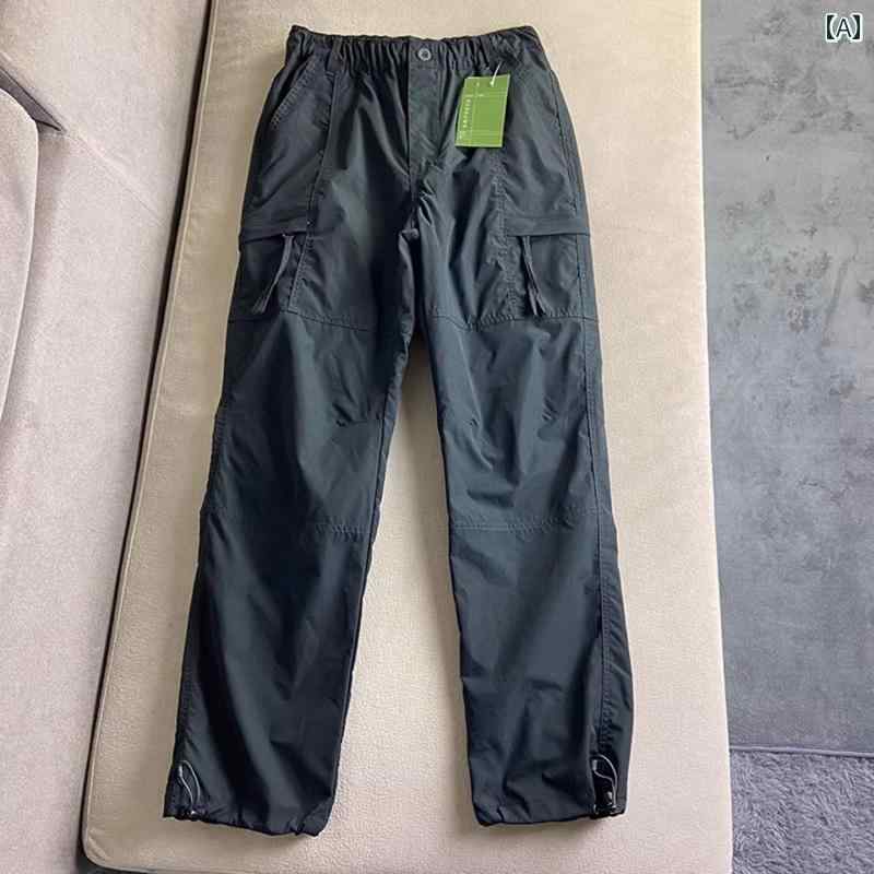 メンズ アウトドア スポーツ ハイキング アメリカ製 機能的 ソフトシェル 速乾 パンツ メンズ 夏用 薄..