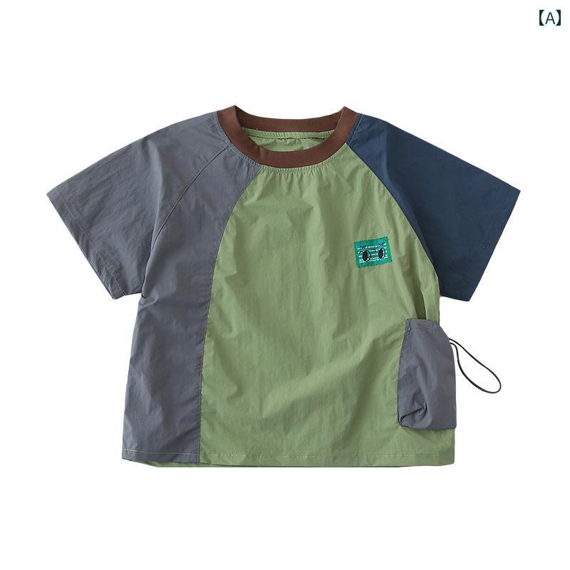 3人または 4人 家族の 親子の 服装 2025夏の 個性的な 組み合わせの カジュアル ゆったり 母と 娘の ド..