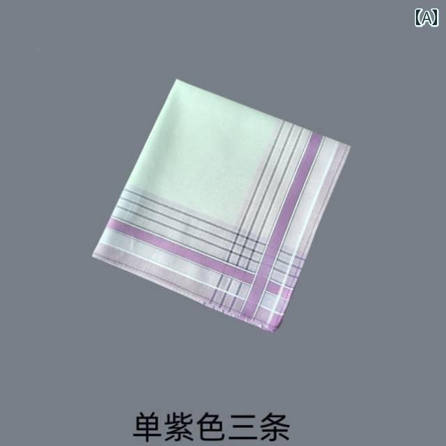 男性用 ハンカチ 綿の ハンカチは 爽 やかで 柔らかく 吸汗性に 優れ レディース ハンカチ メンズ 昔ながらの レトロ