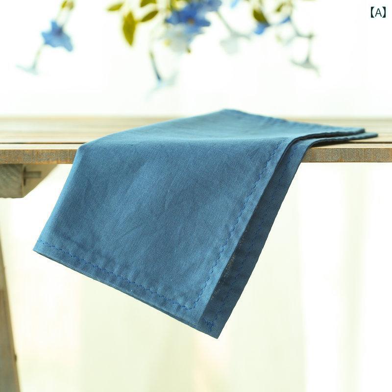 男性用 ハンカチ の 小さい ハンカチ 百草 レトロ 綿 麻の ポケット タオル メンズ スウェット