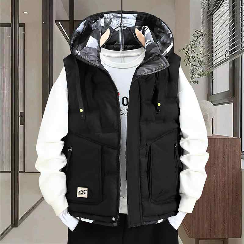 ダウン ベスト メンズ 2025秋冬 ダウン コットン ベスト メンズ ワークウェア 暖かい ウエスト コート 厚手 ジャケット
