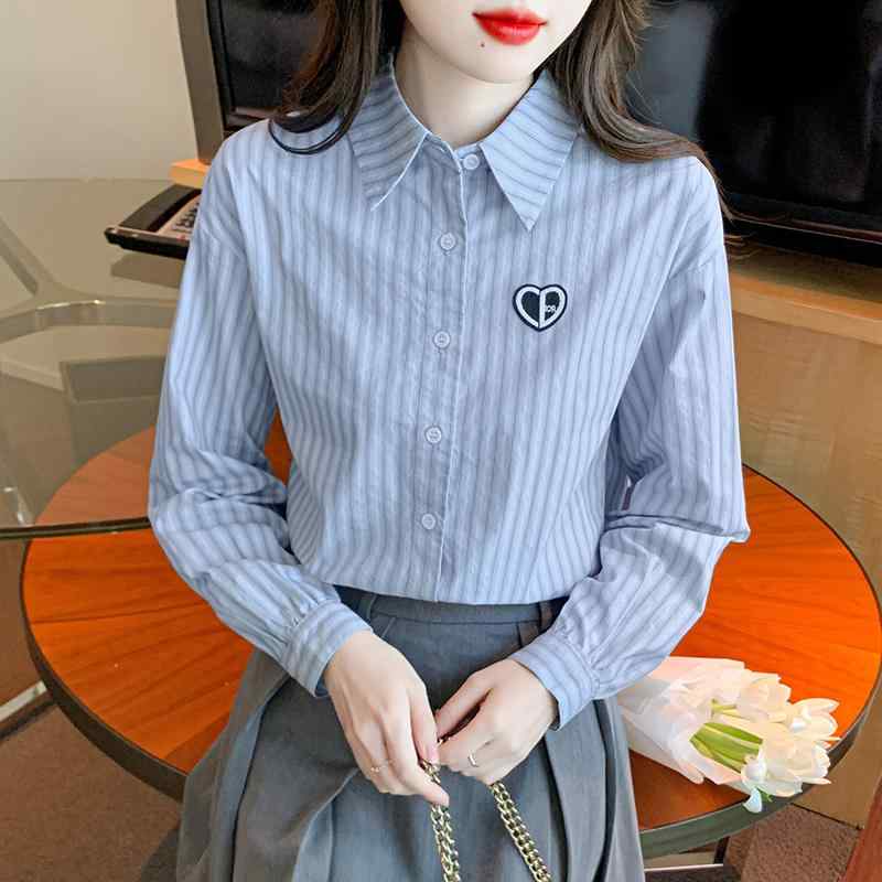 長袖 シャツ レディース ストライプ