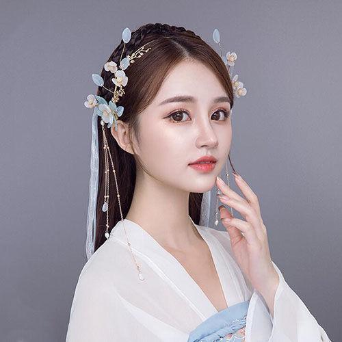 Rakuten - ヘアアクセサリー 女性用 漢服 流蘇 歩揺 古 仙女 ヘッドドレス 光輪 頭箍 簡単 短髪 古装 アクセサリー かわいい 日常使い 軽量 レースアップ ゴールド シルバー ピンク ブラック