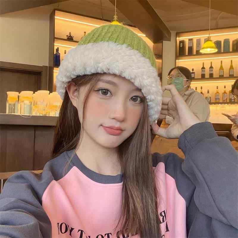 Knit Hat - ニット帽 レディース 秋冬 保暖 かわいい 顔映り 良い ヘッドウェア 毛糸 暖か 百搭 ベーシック スタイル 軽量 伸縮性 ベージュ系 ブラウン系 グレー系 ウィンター セーター トップス コーディネート 普段使い アウトドア カジュアル