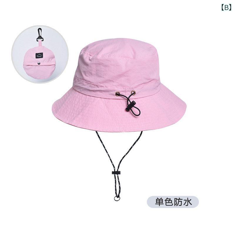 フィッシャーマンハット 男女子供用 夏用 防水 折りたたみ式 アウトドア 釣り 登山...