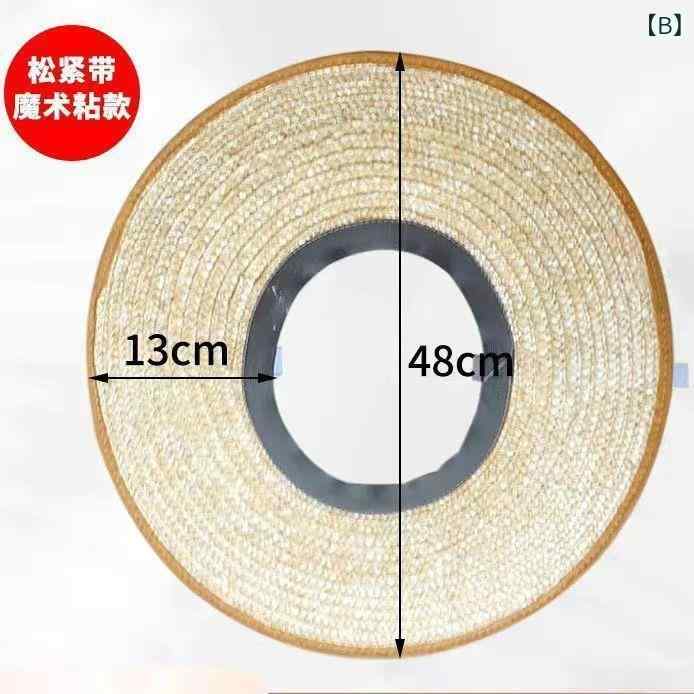 麦わら帽子 工事現場用 夏用 通気性 日よけ UVカット つば付き 軽量 アウトドア 遮...