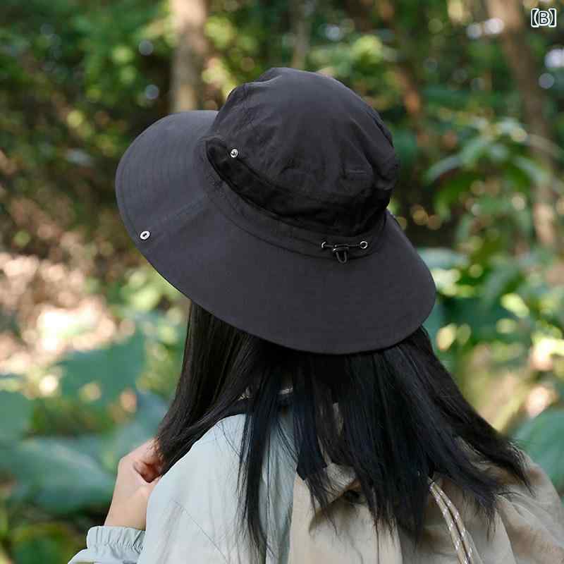 サンハット レディース 夏用 漁夫帽 軽量 薄手 吸湿速乾 通気性 アウトドア 登山 ...