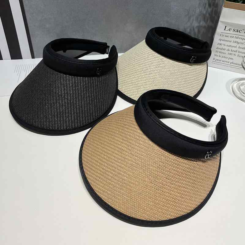 Rain Hat - 麦わら帽子 レディース 夏用 ワイドブリム 通気性 UVカット ストロー素材 屋外 日よけ ビーチ サイクリング 軽量 吸湿速乾 遮光 女性用 ハット