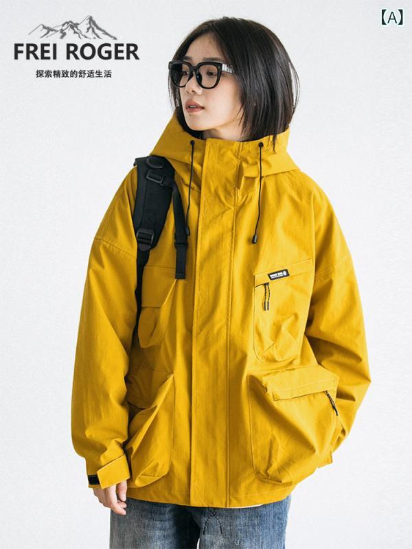 ソフトシェル 登山ジャケット メンズ レディー...の紹介画像2