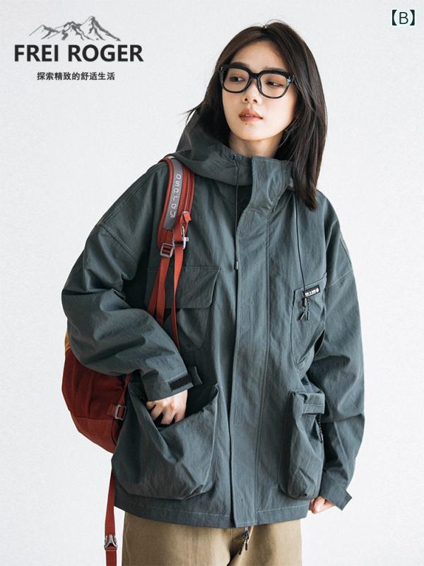 ソフトシェル 登山ジャケット メンズ レディー...の紹介画像3