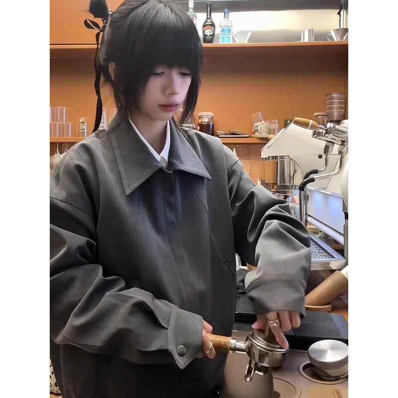 コーチジャケット メンズ レトロ アメリカンスタイル デコンストラクション ショート丈 ボクシーシルエット 高級感 春秋 カジュアル アウトドア 普段使い