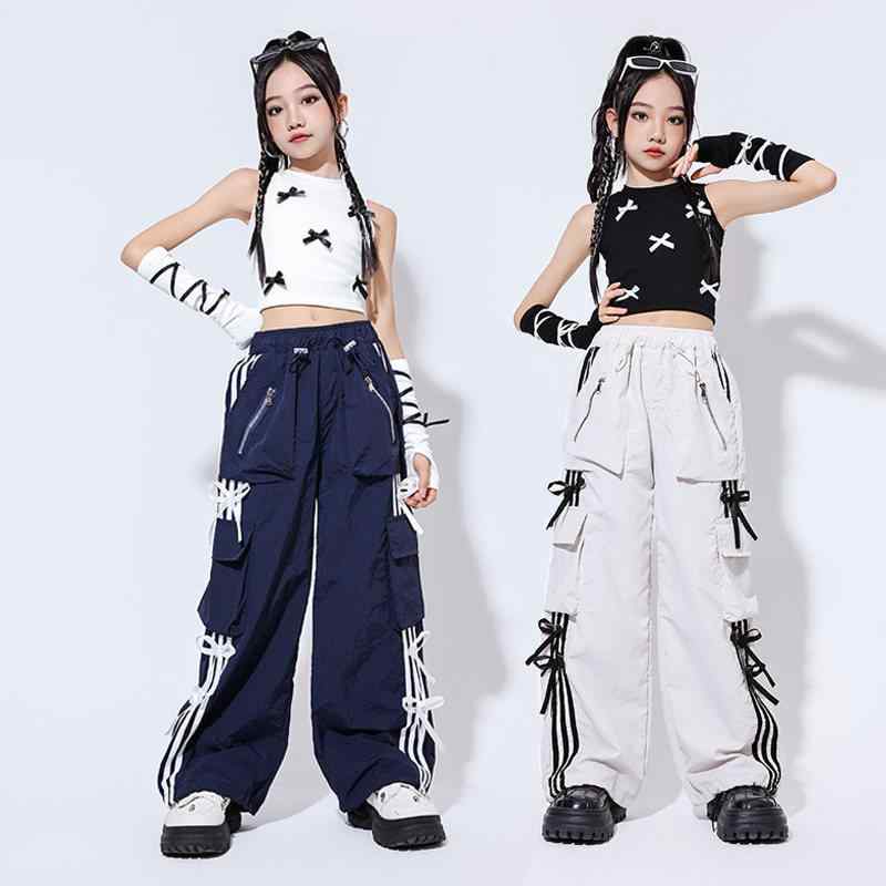 女の子 キッズ ヒップホップ ストリートダンス 衣装 クロップド Tシャツ トップス 黒 白 公演 パフォーマンス スタイリッシュ 個性 ダンスウェア・スタイル: ヒップホップ・ダンスタイプ: ジャズダンス・対象性別: 女性・対象年齢: 4歳～14歳・身長目安: 120cm,130cm,140cm,150cm,160cm,170cm・カラー展開: 黒.白.紺.灰
