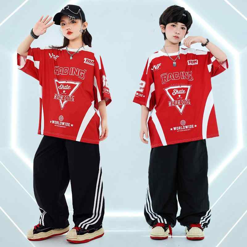 子供 男の子 パフォーマンス 衣装 ドラム 演奏 ヒップホップ ストリートダンス スポーツ セット ダンスウェア カジュアル ステージ ボーイズ アクティブ キッズ ファッション