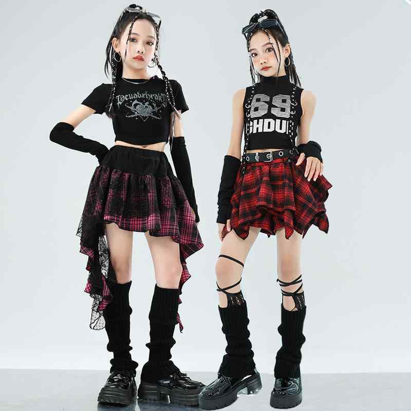 キッズ 女の子 ダンス衣装 ジャズダンス セット ストリートダンス ヒップホップ 服装 パフォーマンス クール スタイリッシュ ランウェイ ウォーク ダイナミック スタイル
