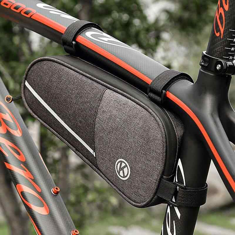 自転車 フレームバッグ 山地車 三角エリア 収納ポーチ トップチューブ 鞄 サイクリング アクセサリー ライディング 収納力 高さ 軽量 便利 アウトドア 用途