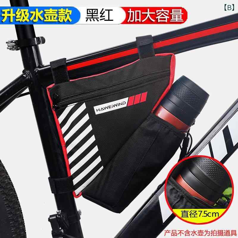 自転車バッグ サイクリング 前梁ポーチ 山地バイク 三角バッグ ハンドルバー 掛袋 ...
