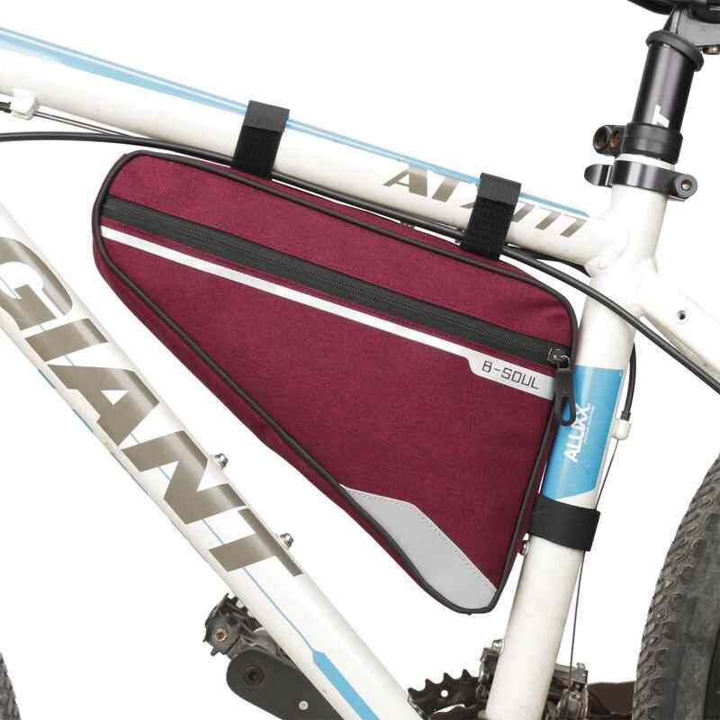 自転車 フレームバッグ マット加工 上管バッグ サドルバッグ ロードバイク 山地バイク サイクリング用 大容量 ツール収納 耐久性 防水 軽量 収納ポケット ライディングアクセサリー