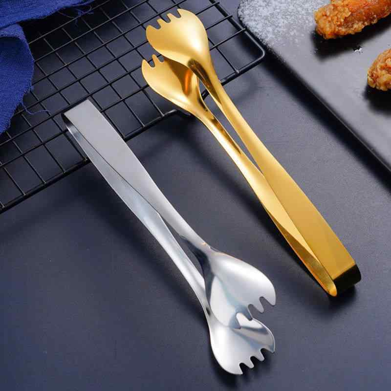 キッチン ステンレス クリップ 厚手 小型 氷取り 食品用 アイス トング コーヒー 角砂糖 氷塊 パン 挟み 耐久 衛生 多用途 ダイニング ツール