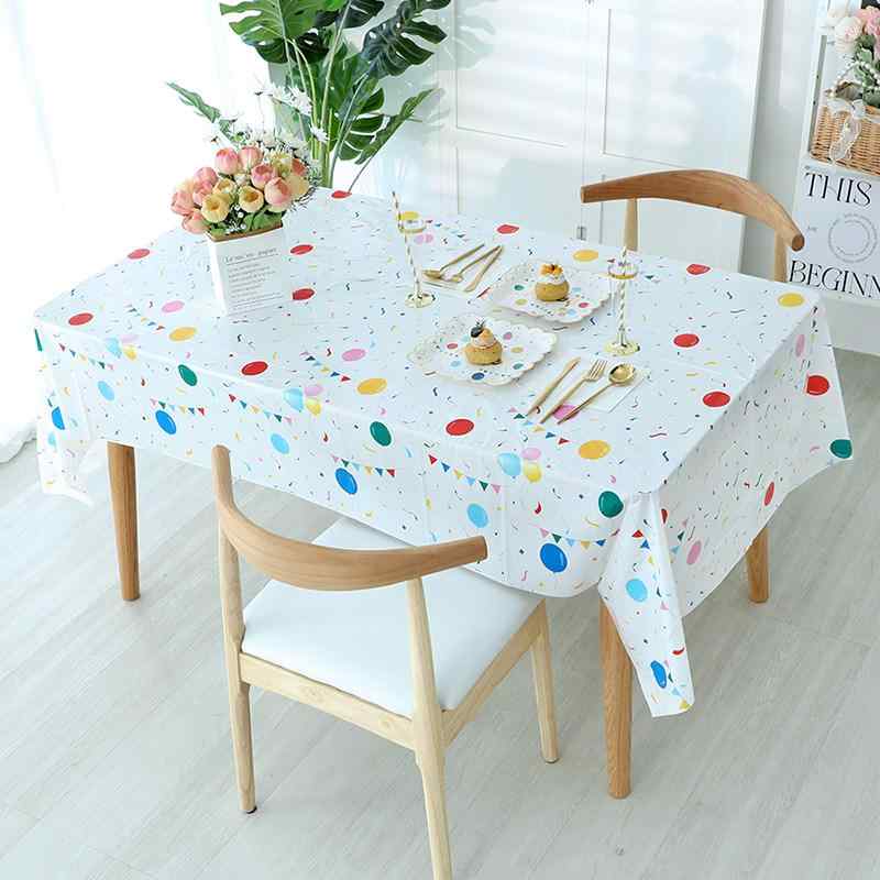 Table Runners - 子供 誕生日パーティー 使い捨て テーブルクロス 雰囲気 演出 装飾 道具 1歳祝い シーン 紙製 かわいい デザイン 通年使用