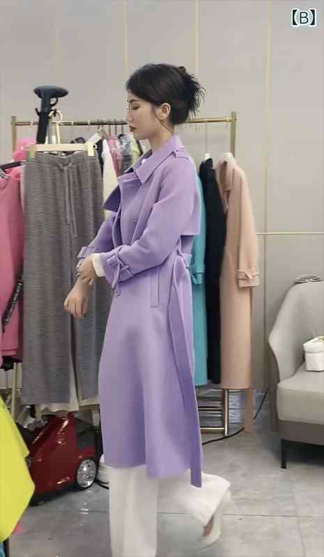 レディース 秋 トレンチコート 高級感 ウエストシェイプ スリム 中長丈 ロングコート スタイリッシュ カジュアル アウター 普段使い ファッション