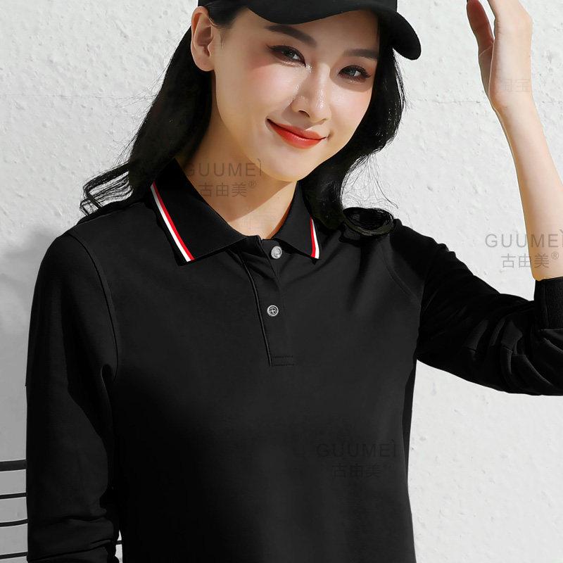 Polo Shirt - ポロシャツ 女性用 長袖 綿 コットン ビッグサイズ ゆったりシルエット スポーツ アクティブ ワーク カジュアル トップス 春秋