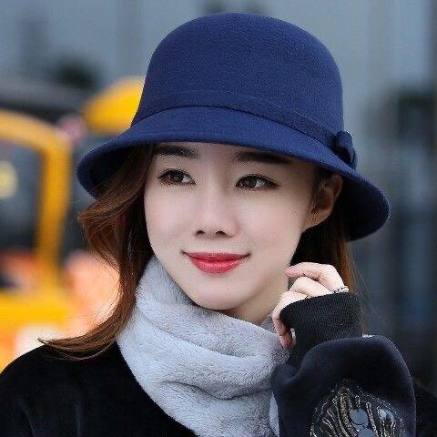 レディース 秋冬 フィッシャーマンハット ウールフェルト 顔映り良い 小顔効果 お...