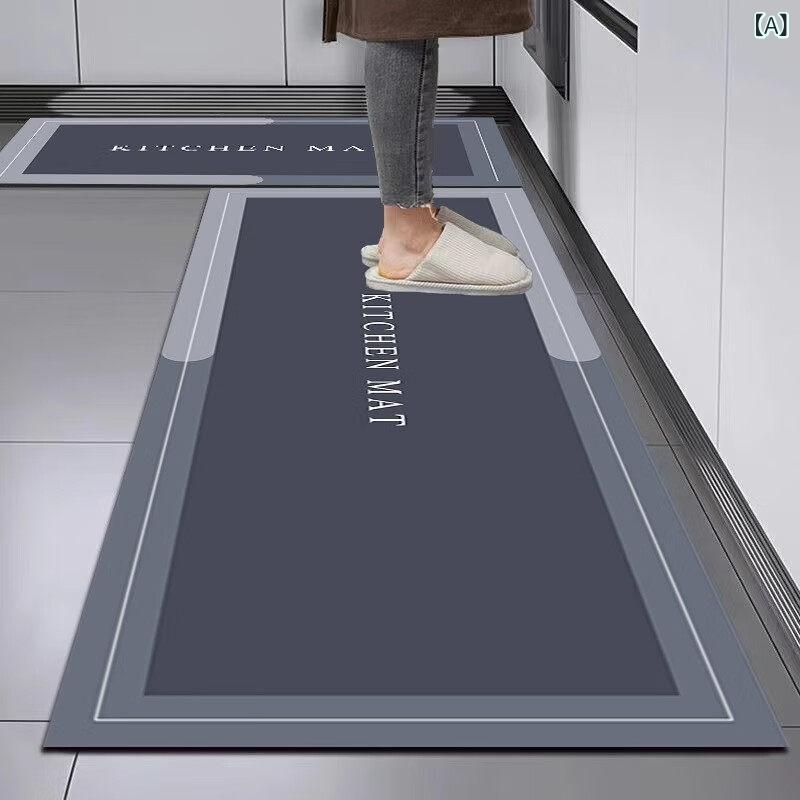 Kitchen Mats - キッチン 珪藻土 マット 家庭用 滑り止め 防油 拭き取り 洗濯不要 吸水性 玄関用 足元敷物 室内用 クッションマット 速乾 抗菌