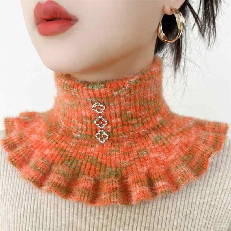 ネックウォーマー レディース 厚手 フェイクファー コラー カラフル 防寒 保温 高級感 首元ガード 秋冬..