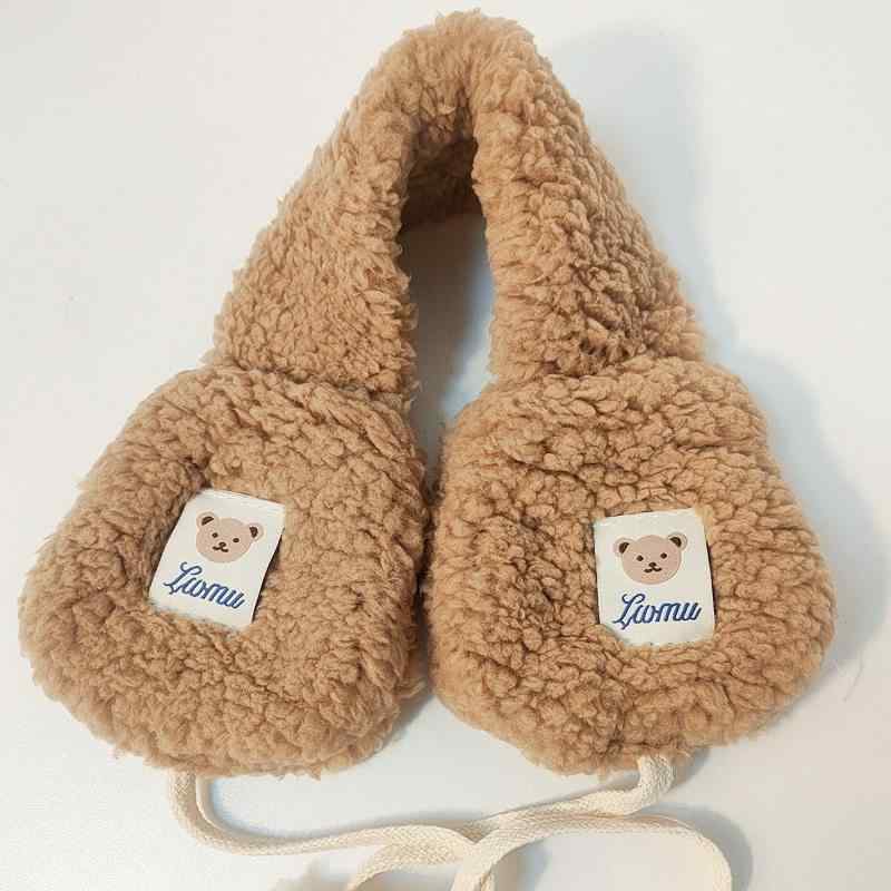 イヤーマフ 折りたたみ 冬用 保温 かわいい 女子学生用 羊毛 厚手 防風 コンパクト 軽量 耳カバー