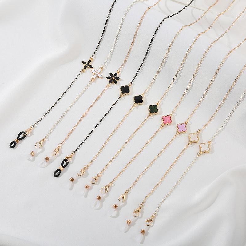 Chains - メガネチェーン メンズ レディース 金属製 首掛け ビンテージ ロリータ風 サングラスストラップ マスクハンギングコード 多機能 耐久性 スタイリッシュ アクセサリー