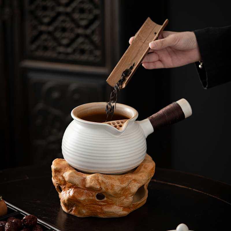 茶器具 囲炉裏 煮茶 陶器 壺 炭炉 セット 家庭用 室内 ミルクティー 対応 耐熱 伝統工芸 日常使い